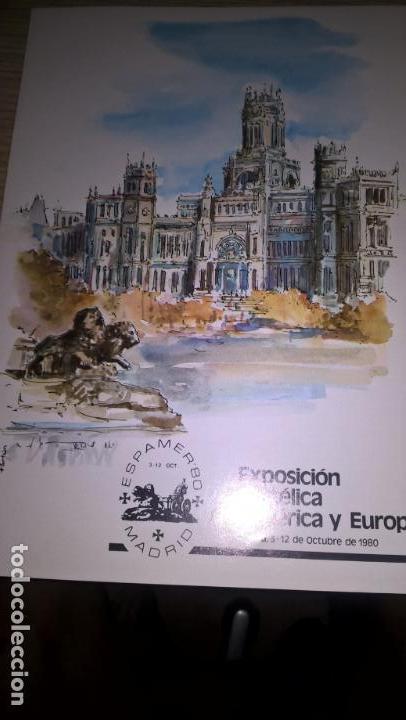 Sellos: Espamer 80. Programa con matasellos conmemorativo