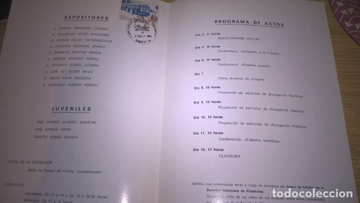 Sellos: Espamer 80. Programa con matasellos conmemorativo - Foto 2