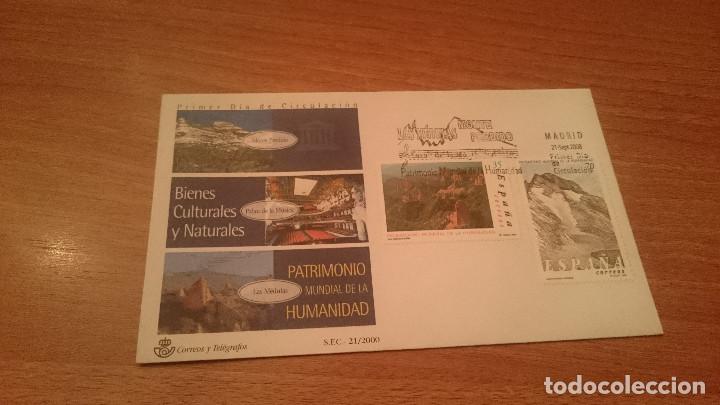 Stamps: SOBRE PRIMER DIA DE CIRCULACION PATRIMONIO MUNDILAL DE LA HUMANIDAD 21 SEPT 2000