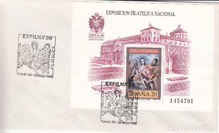 Sellos: SOBRE: 1989 TOLEDO. ESPA&Ntilde;A 89 - - Foto 1