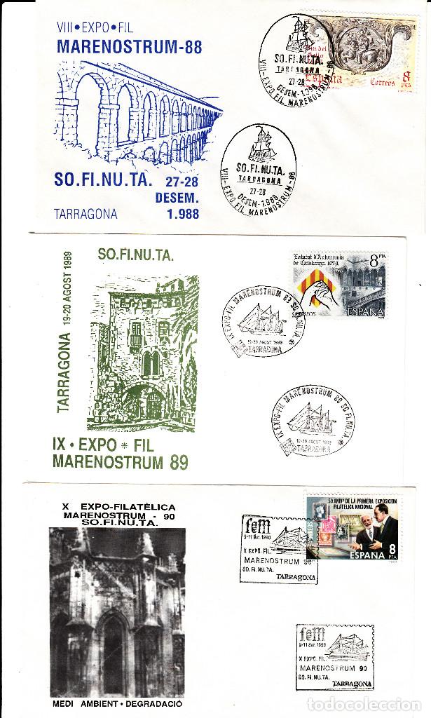 Sellos: MATASELLOS TARRAGONA -LOTE 6 MATASELLOS MARENOSTRUM DE 1988 A 1993 --BARCOS-- - Foto 1 - 95630863