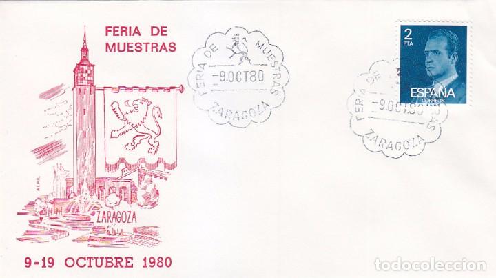 Briefmarken: FERIA DE MUESTRAS, ZARAGOZA 1980. MATASELLOS LEON EN SOBRE DE ALFIL.