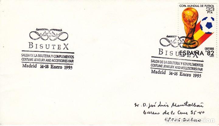 Sellos: SOBRE: 1993 MADRID. BISUTEX - SALON DE LA BISUTERIA Y COMPLEMENTOS - Foto 1