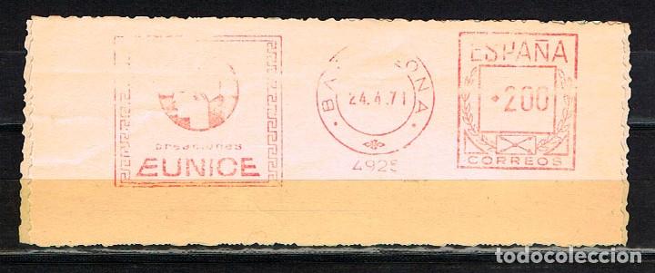 Sellos: Franqueo mec&aacute;nico n&ordm; 4925, Eunice. - Foto 1