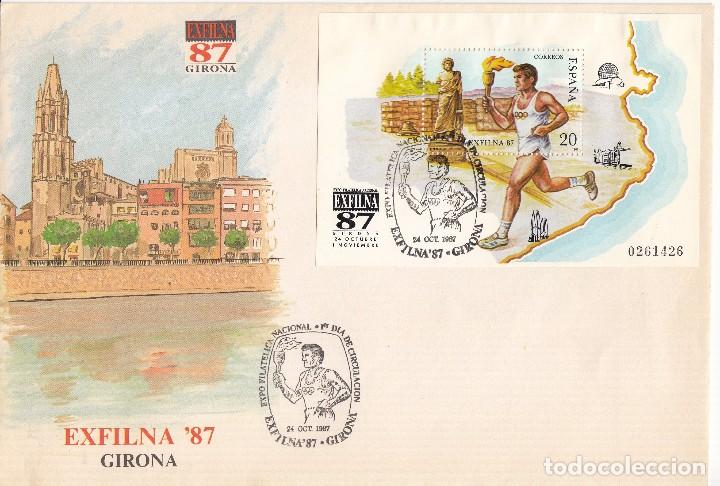 Sellos: SOBRE: 1987 GIRONA. EXFILNA 87 - Foto 1