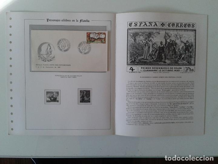 Sellos: DOCUMENTO FILATELICO DE CRISTOBAL COLON , 20 + 5 - Foto 2