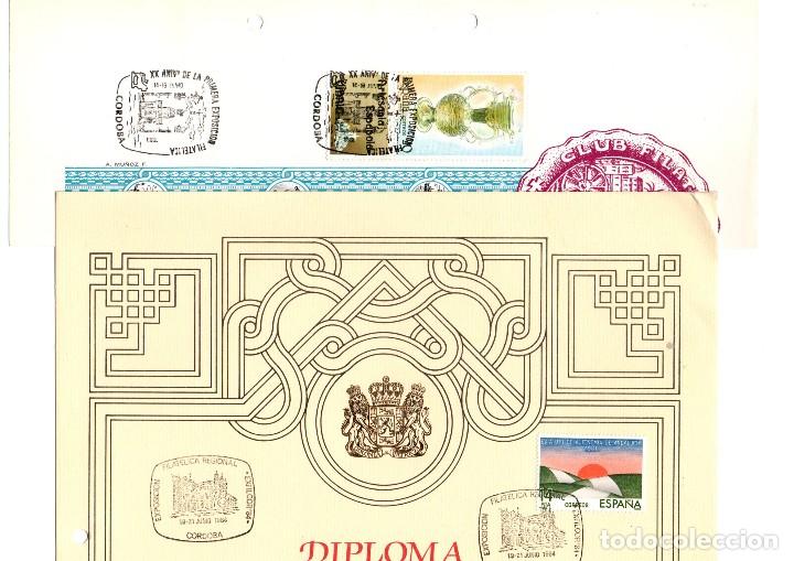 Sellos: 14 FRAGMENTOS DE DIPLOMAS DE EXPOSICIONES. - Foto 4