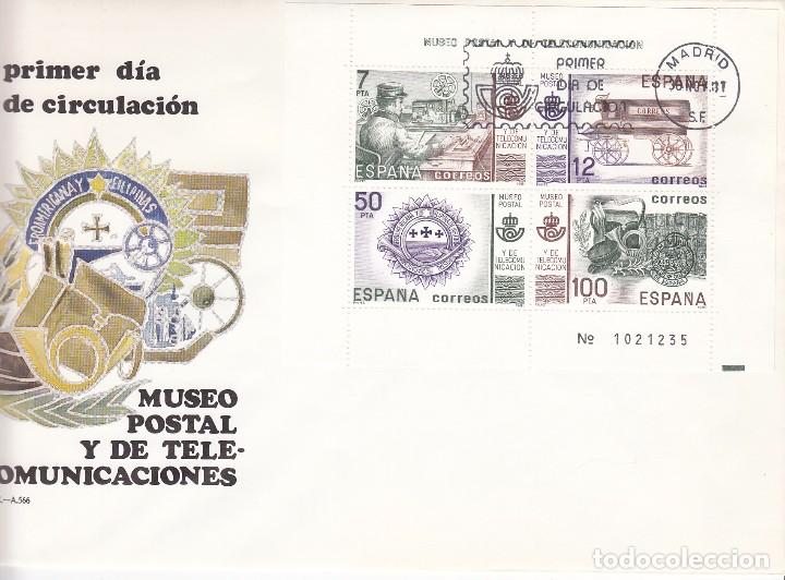 Sellos: SOBRE: 1981 MADRID. MUSEO POSTAL Y DE TELECOMUNICACIONES - Foto 1