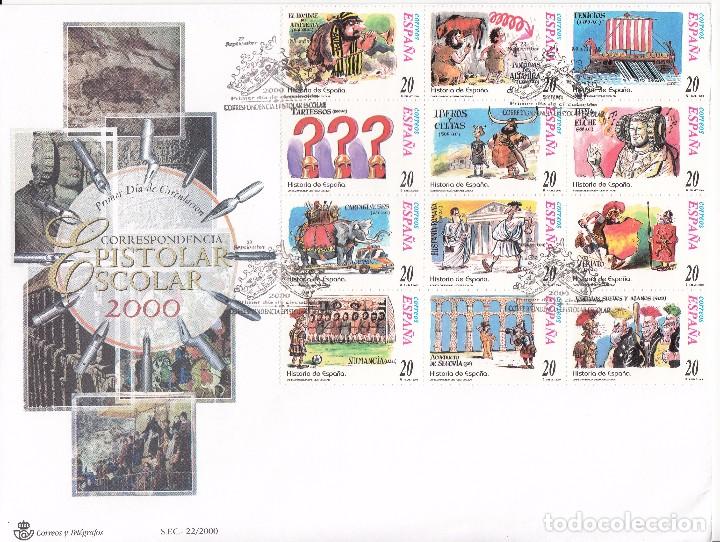 Sellos: SOBRE: 2000 MADRID. CORRESPONDENCIA EPISTOLAR ESCOLAR - 2 - Foto 1