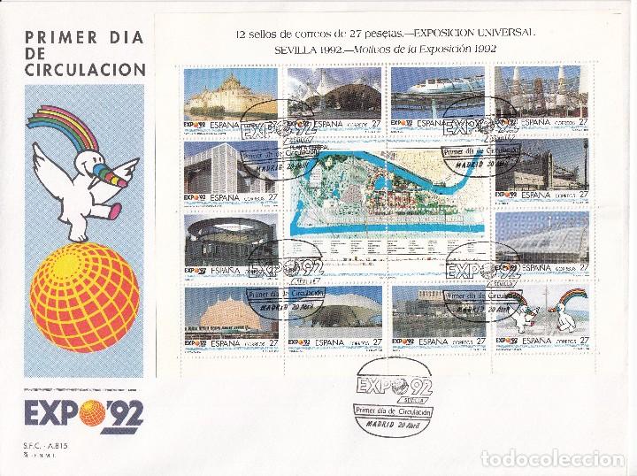Sellos: SOBRE: 1992 MADRID. EXPOSICION UNIVERSAL - SEVILLA 92 -1 - Foto 1