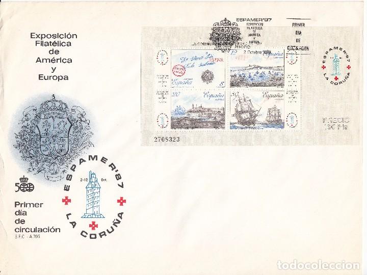 Sellos: SOBRE: 1987 LA CORU&Ntilde;A. ESPAMER - 87 - Foto 1