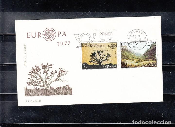 Sellos: SOBRE PRIMER DIA EUROPA 1977 - Foto 1