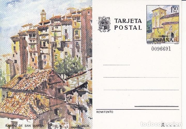 Sellos: TARJETA POSTAL: CUENCA. BARRIO DE SAN MARTIN - Foto 1