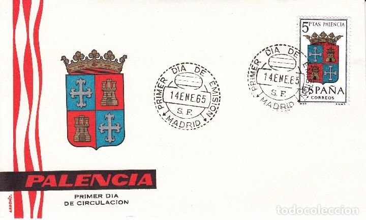 Sellos: SOBRE: 1965 PALENCIA. ESCUDO - Foto 1