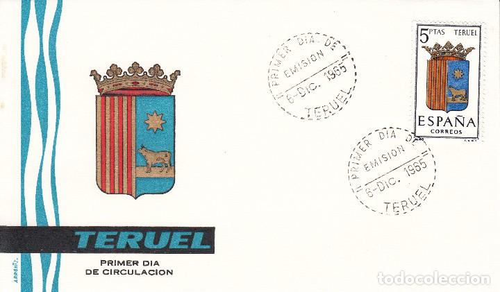 Sellos: SOBRE: 1965 TERUEL. ESCUDO - Foto 1