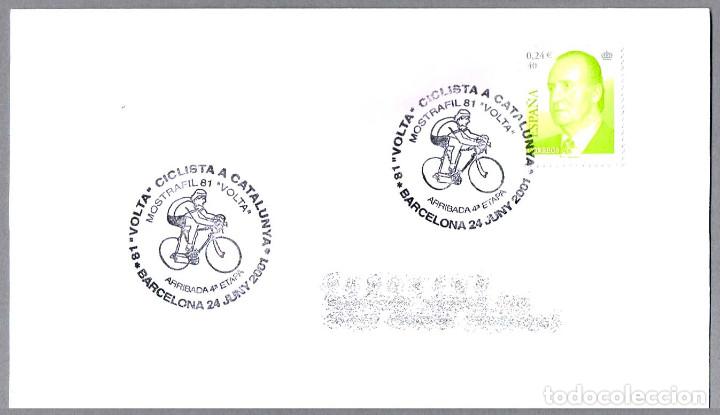 Sellos: Matasellos 81 VOLTA CICLISTA A CATALU&Ntilde;A. Barcelona 2001
