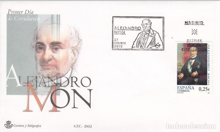 Sellos: SOBRE: 2002 MADRID. ALEJANDRO MON - Foto 1