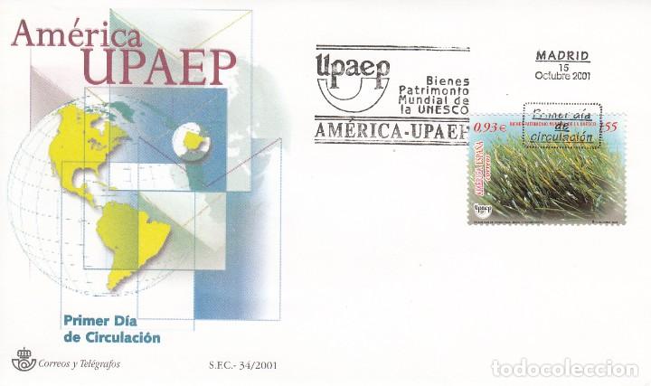 Sellos: SOBRE: 2001 MADRID. AMERICA - UPAED - Foto 1