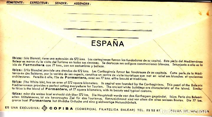 Sellos: SOBRE: 1979 IBIZA - FORMENTERA - Foto 2