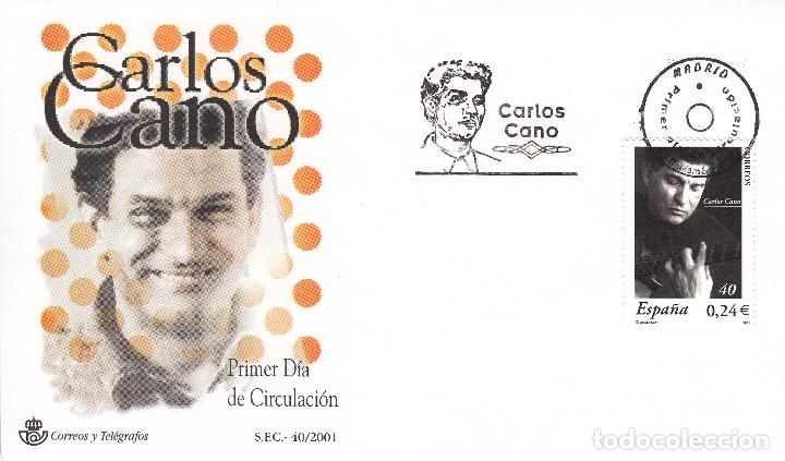 Sellos: SOBRE: 2001 MADRID. CARLOS CANO - Foto 1