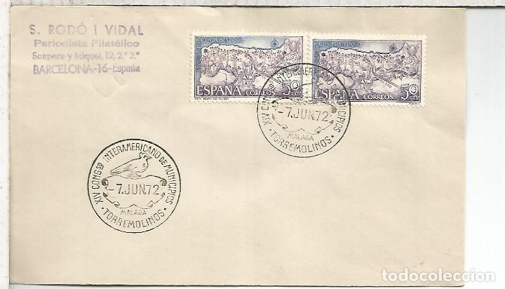Sellos: TORREMOLINOS MALAGA 1972 CONGRESO INTERAMERICANO DE MUNICIPIOS PALOMA DOVE