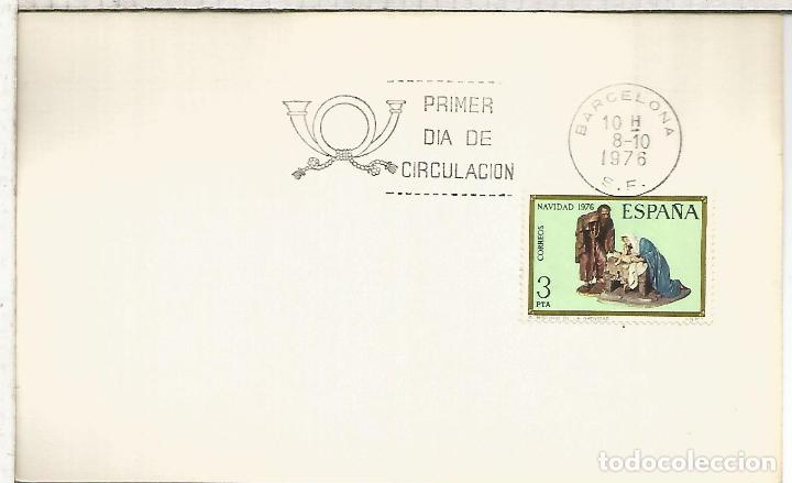 Sellos: BARCELONA 1976 FDC SPD NAVIDAD 1976 - Foto 1