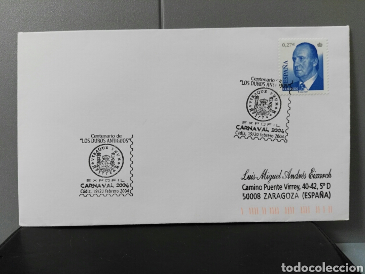 Sellos: EXPOFIL CARNAVAL 2004. CADIZ. NUMISMATICA. CENTENARIO LOS DUROS ANTIGUOS - Foto 1