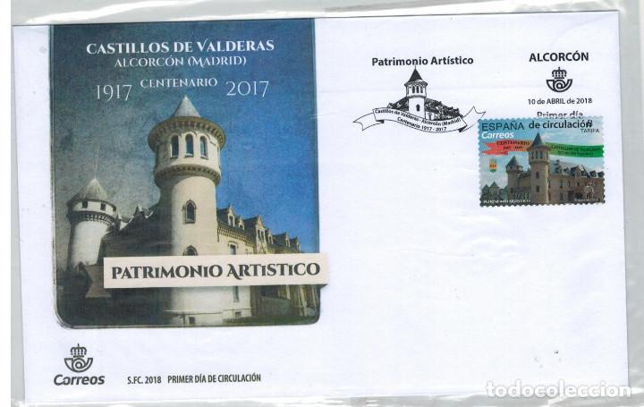 Sellos: SOBRE PRIMER DIA CASTILLOS DE VALDERAS 2018 - Foto 1