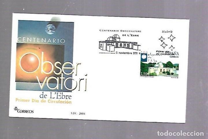 Sellos: SOBRE PRIMER DIA. OBSERVATORI DE LEBRE. 2004. CENTENARIO - Foto 1