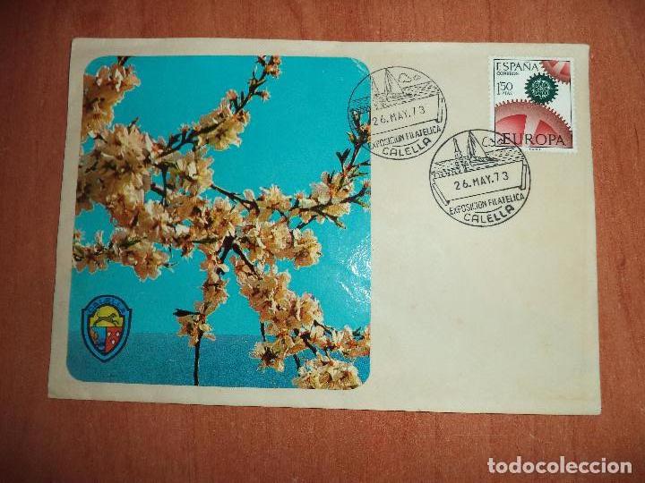 Sellos: SOBRE. EXPOSICION FILATELICA. 1973. CALELLA. - Foto 1