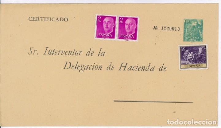 Sellos: Espa&ntilde;a. Sobre Postal Tributario - Foto 1
