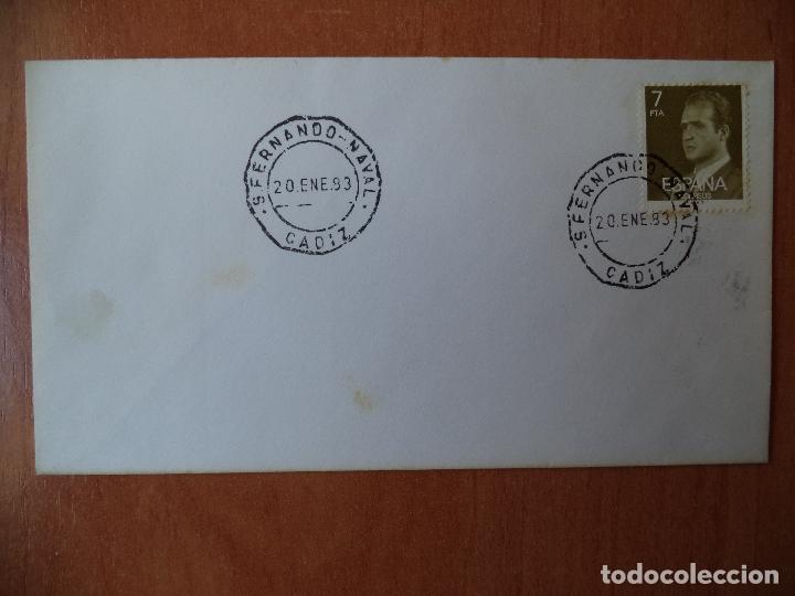 Sellos: SOBRE. SFERNANDO NAVAL. 1983. CADIZ. - Foto 1
