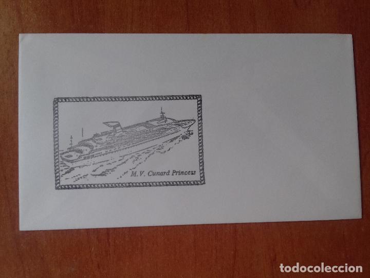 Sellos: SOBRE.  M. V. CUNARD PRINCESS. - Foto 1
