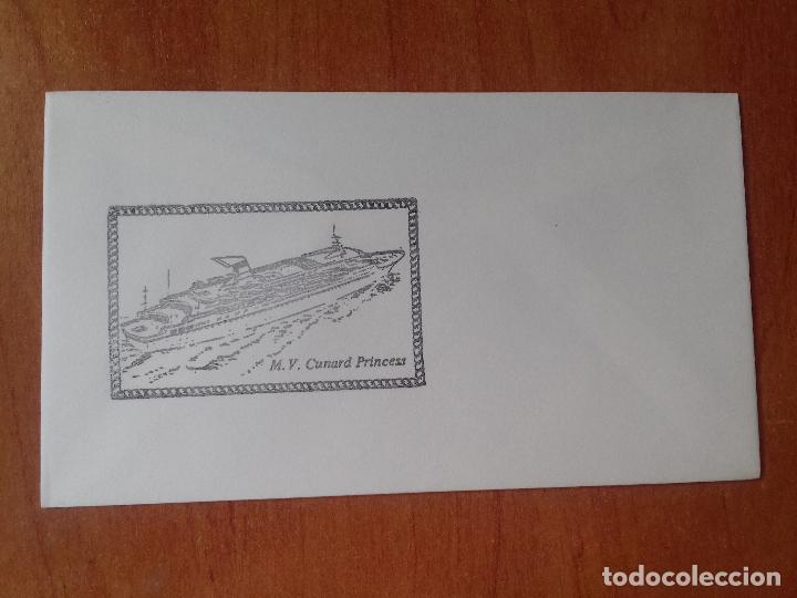 Sellos: SOBRE. M. V. CUNARD PRINCESS. - Foto 1