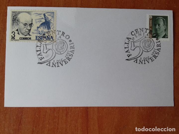 Sellos: TARJETA. ANIVERSARIO. FALLA CENTRO. 1997. DENIA. - Foto 1