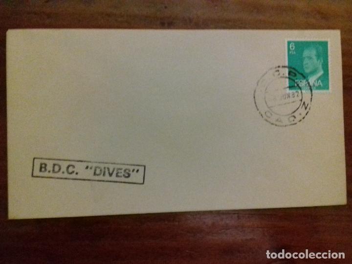 Sellos: SOBRE. B. D. C. DIVES.1982. CADIZ. - Foto 1