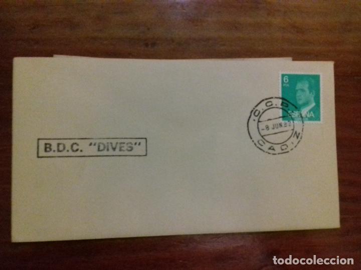 Sellos: SOBRE. B. D. C. DIVES.1982. CADIZ. - Foto 1
