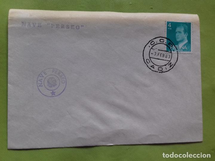 Stamps: SOBRE. NAVE PERSEO. 1983.
