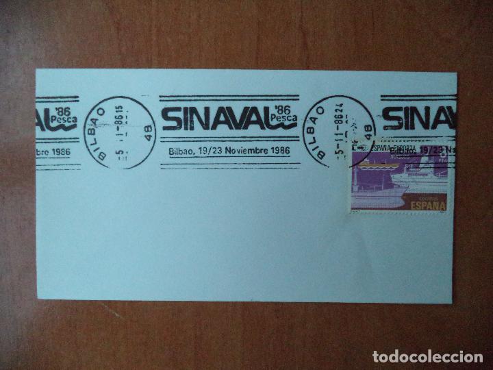 Sellos: SOBRE. SINAVAL86 PESCA. 1986. BILBAO. - Foto 1