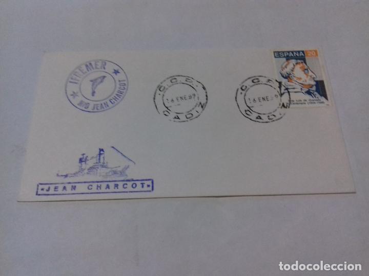 Briefmarken: SOBRE. IFREMER. N/O JEAN CHARCOT. 1989.