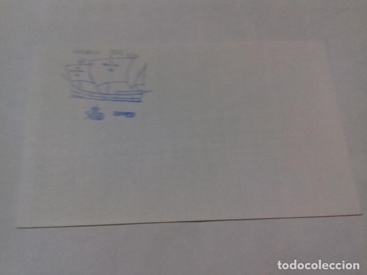 Sellos: SOBRE. CARABELA NI&Ntilde;A. EXPO -92. - Foto 1