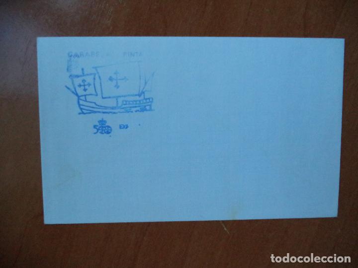 Sellos: SOBRE. CARAVELA PINTA 500. - Foto 1