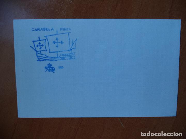 Sellos: SOBRE. CARAVELA PINTA 500. - Foto 1