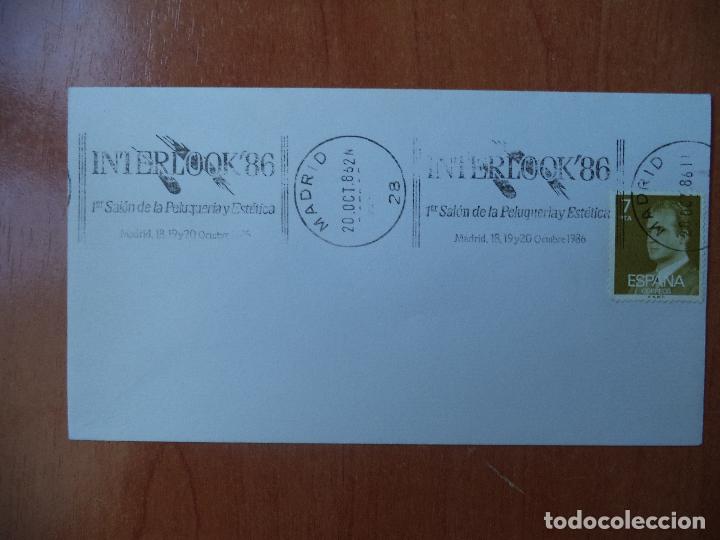 Sellos: SOBRE. INTERLOOK86. 1986. MADRID. - Foto 1