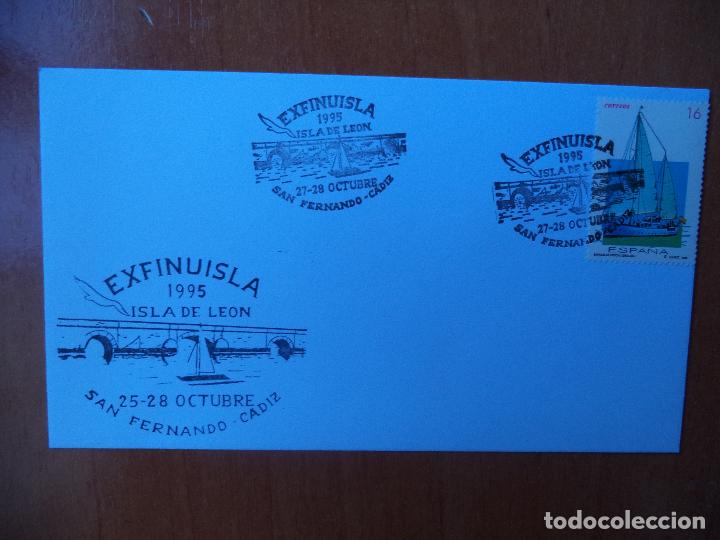Sellos: SOBRE. EXFINUISLA. 1995. CADIZ. - Foto 1