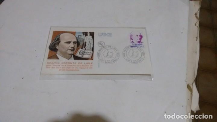 Sellos: CHARLES LECONTE DE LISLE - 1&deg; DIA DE EMISION - Foto 1