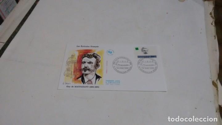 Sellos: GUY DE MAUPASSANT - 1&deg; DIA DE EMISION - Foto 1