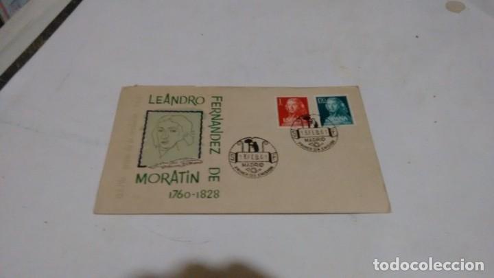 Sellos: LEANDRO FERNANDEZ DE MORATIN - 1&deg; DIA DE EMISION - Foto 1