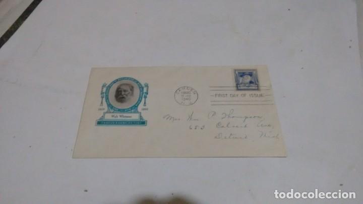 Sellos: WALT WHITMAN - 1&deg; DIA DE EMISION - Foto 1