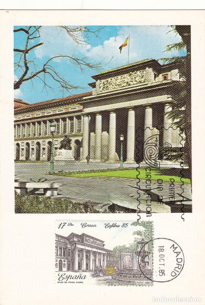 Sellos: TARJETA POSTAL: 1985 MADRID. MUSEO DEL PRADO - Foto 1